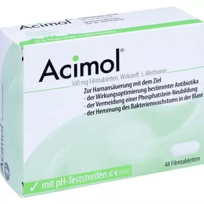 ACIMOL med pH-teststrimler filmovertrukne tabletter, 48 stk
