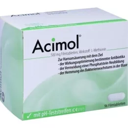 ACIMOL cu benzi de testare a pH-ului comprimate filmate, 96 buc