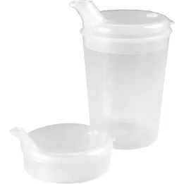 EINNEHMEBECHER uden håndtag m.låg 4mm mælkeagtig, 1 stk