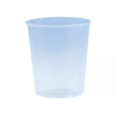 EINNEHMEGLAS Plast 30 ml blå, 10 stk