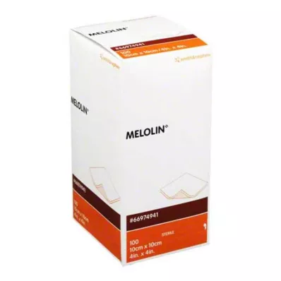 MELOLIN 10x10 cm sårforbindinger sterile, 100 stk