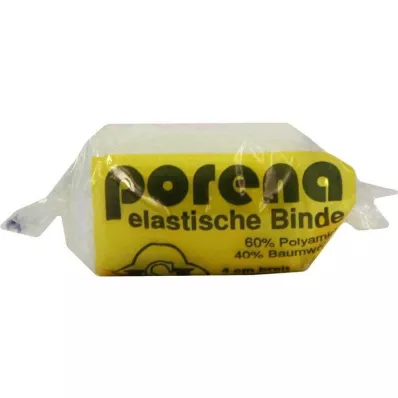 PORENA Elastisk gazebind 4 cm hvid med cello, 1 stk