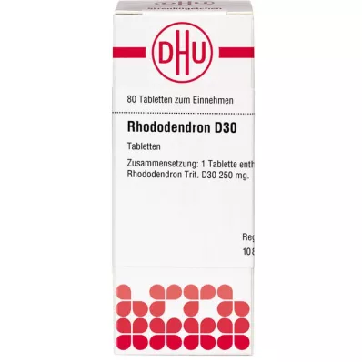 RHODODENDRON D 30 tabletter, 80 kapsler