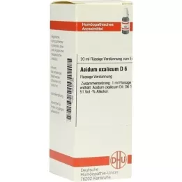 ACIDUM OXALICUM D 6 fortynding, 20 ml