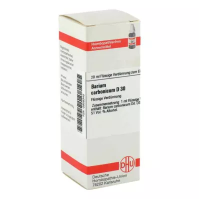 BARIUM CARBONICUM D 30 fortynding, 20 ml BARIUM CARBONICUM D 30 fortynding, 20 ml