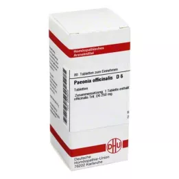 PAEONIA OFFICINALIS D 6 tabletter, 80 kapsler