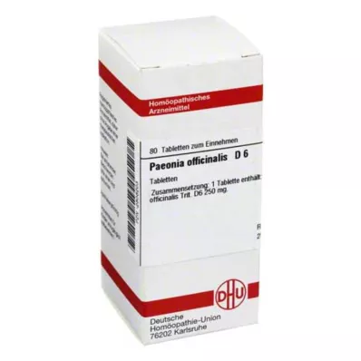 PAEONIA OFFICINALIS D 6 tabletter, 80 kapsler