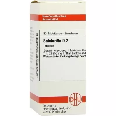 SABDARIFFA D 2 tabletter, 80 kapsler