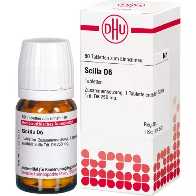 SCILLA D 6 tabletter, 80 kapsler
