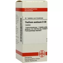 THALLIUM ACETICUM D 30 tabletter, 80 kapsler