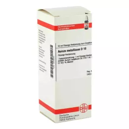 AURUM METALLICUM D 10 fortynding, 50 ml
