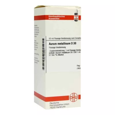 AURUM METALLICUM D 30 fortynding, 50 ml