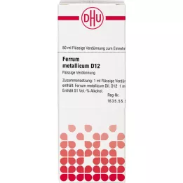 FERRUM METALLICUM D 12 fortynding, 50 ml