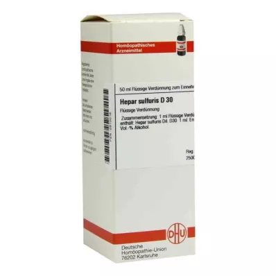 HEPAR SULFURIS D 30 fortynding, 50 ml