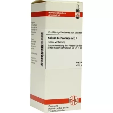 KALIUM BICHROMICUM D 4 fortynding, 50 ml