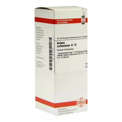 KALIUM CARBONICUM D 12 fortynding, 50 ml KALIUM CARBONICUM D 12 fortynding, 50 ml
