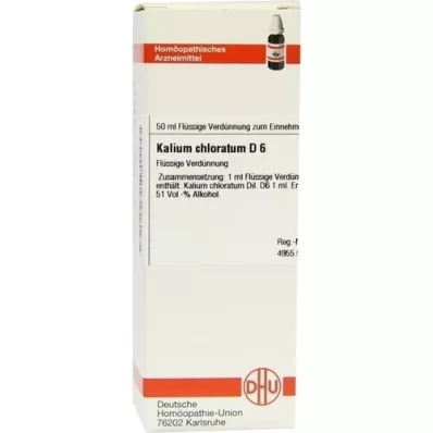 KALIUM CHLORATUM D 6 fortynding, 50 ml