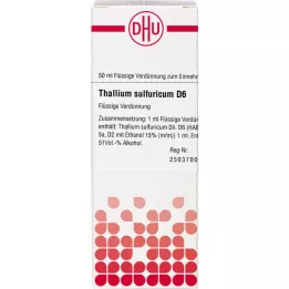 THALLIUM SULFURICUM D 6 fortynding, 50 ml