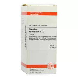 STRONTIUM CARBONICUM D 12 tabletter, 200 kapsler