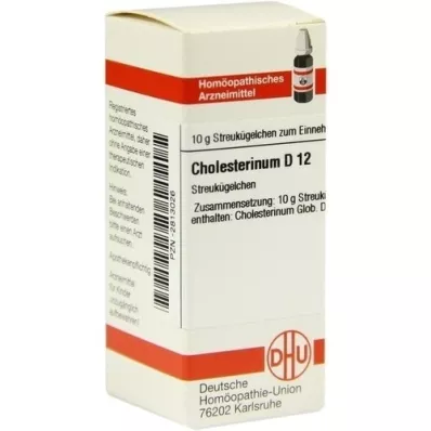 CHOLESTERINUM D 12 kugler, 10 g