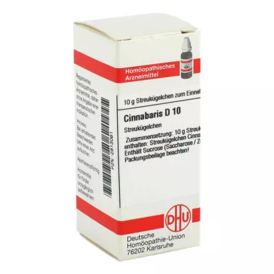 CINNABARIS D 10 kugler, 10 g