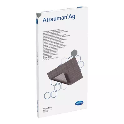 ATRAUMAN Ag 10x20 cm sterile kompresser, 10 stk