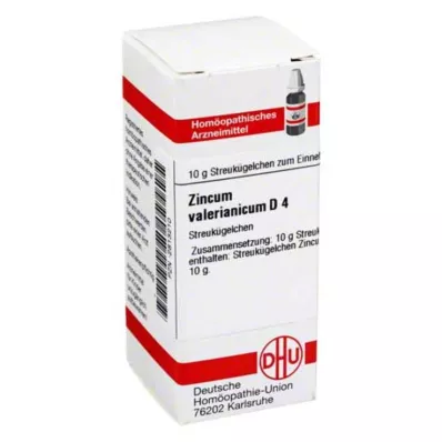 ZINCUM VALERIANICUM D 4 kugler, 10 g ZINCUM VALERIANICUM D 4 kugler, 10 g