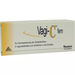 VAGI C Fem vaginaltabletter, 6 stk