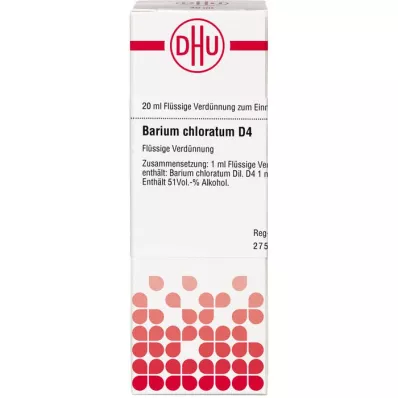 BARIUM CHLORATUM D 4 fortynding, 20 ml