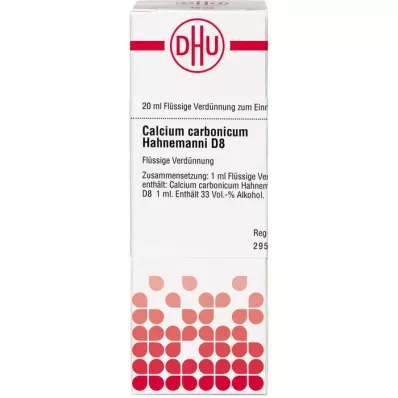 CALCIUM CARBONICUM Hahnemanni D 8 Fortynding, 20 ml