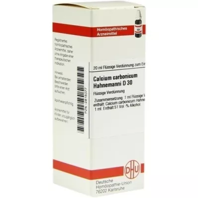 CALCIUM CARBONICUM Hahnemanni D 30 fortynding, 20 ml
