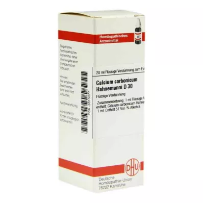 CALCIUM CARBONICUM Hahnemanni D 30 fortynding, 20 ml