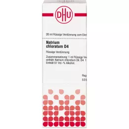 NATRIUM CHLORATUM D 4 fortynding, 20 ml