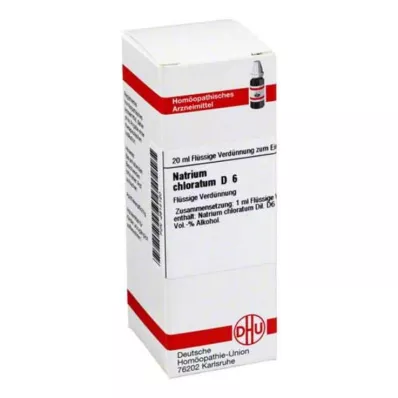 NATRIUM CHLORATUM D 6 fortynding, 20 ml