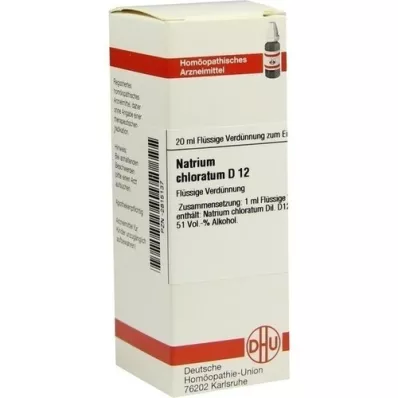 NATRIUM CHLORATUM D 12 fortynding, 20 ml