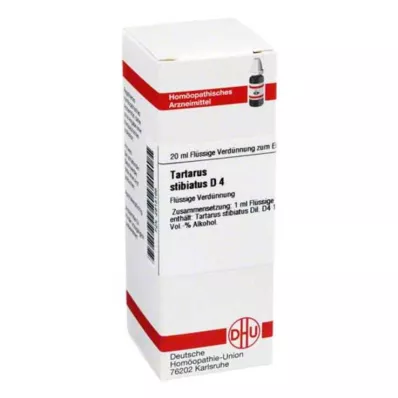 TARTARUS STIBIATUS D 4 fortynding, 20 ml