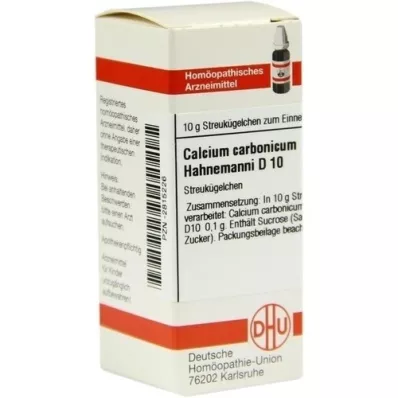 CALCIUM CARBONICUM Hahnemanni D 10 kugler, 10 g