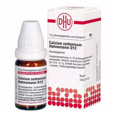 CALCIUM CARBONICUM Hahnemanni D 12 kugler, 10 g