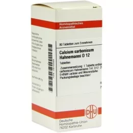 CALCIUM CARBONICUM Hahnemanni D 12 Tabletter, 80 stk