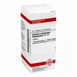 CALCIUM CARBONICUM Hahnemanni D 12 Tabletter, 80 stk