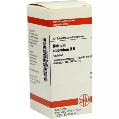 NATRIUM CHLORATUM D 6 tabletter, 80 kapsler