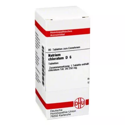 NATRIUM CHLORATUM D 6 tabletter, 80 kapsler
