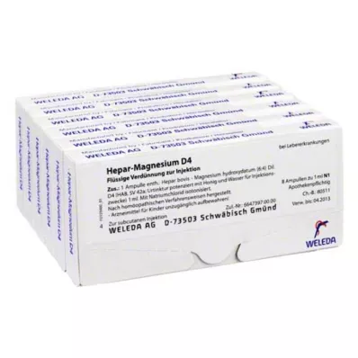 HEPAR MAGNESIUM D 4 ampuller, 48X1 ml