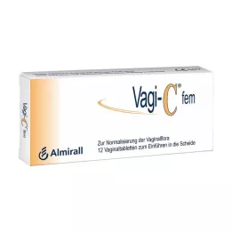 VAGI C Fem vaginaltabletter, 12 stk