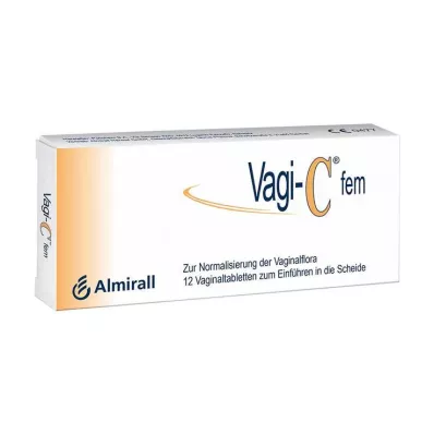 VAGI C Fem vaginaltabletter, 12 stk