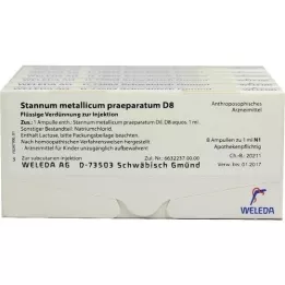 STANNUM METALLICUM praeparatum D 8 ampuller, 48X1 ml