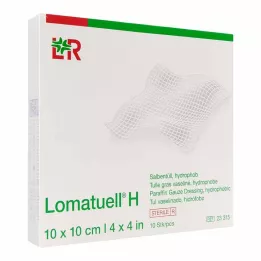 LOMATUELL H Salve tyl 10x10 cm steril, 10 stk