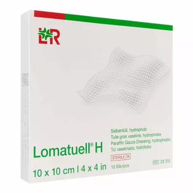 LOMATUELL H Salve tyl 10x10 cm steril, 10 stk