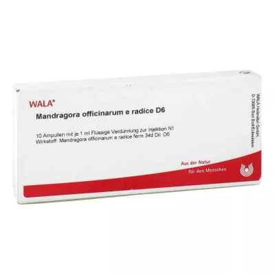 MANDRAGORA OFFICINARIUM e radice D 6 ampuller, 10X1 ml