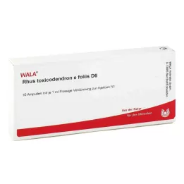 RHUS TOXICODENDRON E foliis D 6 ampuller, 10X1 ml